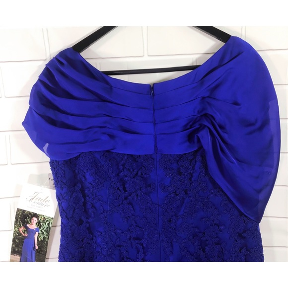 Jade Couture Bridesmaid Draped Neck Dress K168011 - Picture 8 of 8